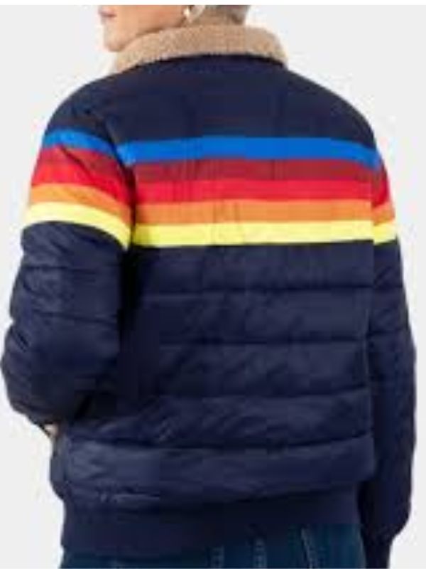 The Last of Us S02 Isabela Merced Blue Puffer Jacket