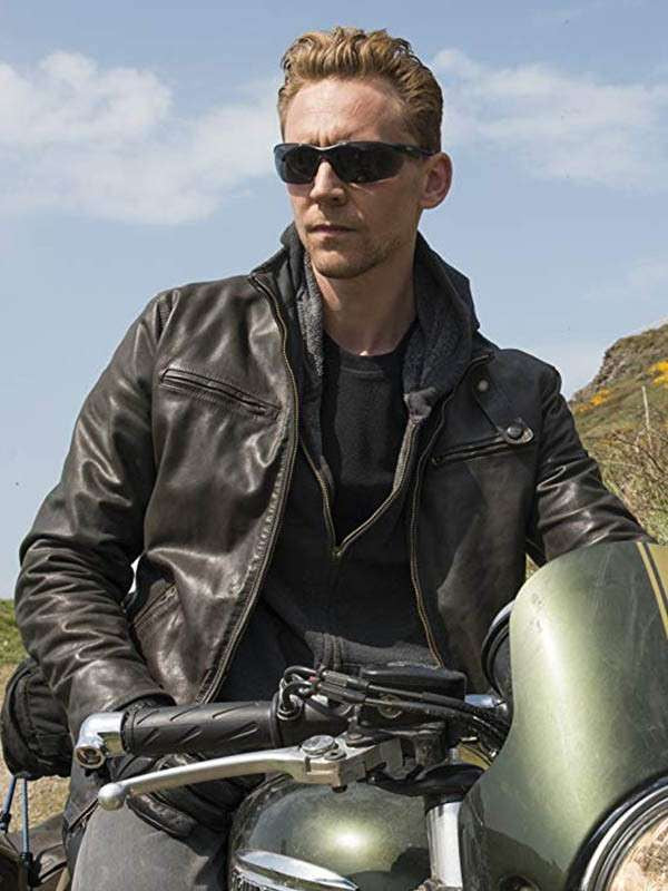 The Night Manager Tom Hiddleston Black Leather Jacket