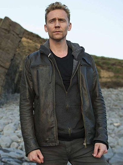 The Night Manager Tom Hiddleston Black Leather Jacket
