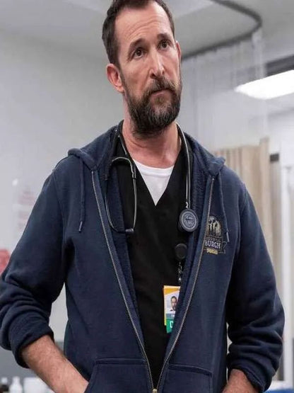 The Pitt Dr. Michael Robinavitch Blue Hooded Jacket