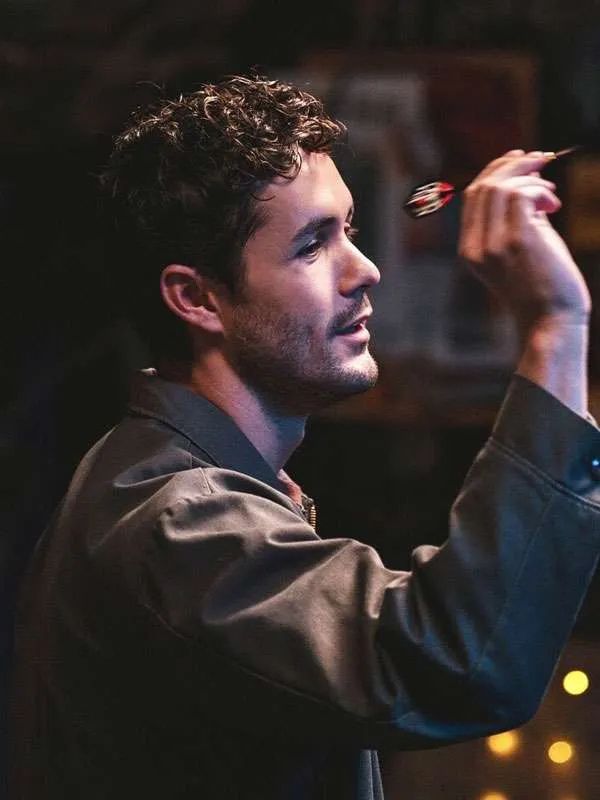 The Threesome Jonah Hauer-King Gray Cotton Jacket