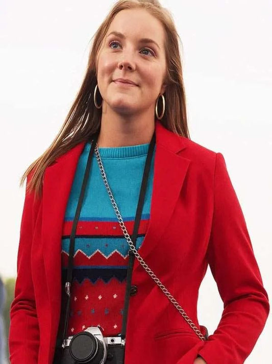 This Too Shall Pass Saylor McPherson Red Blazer