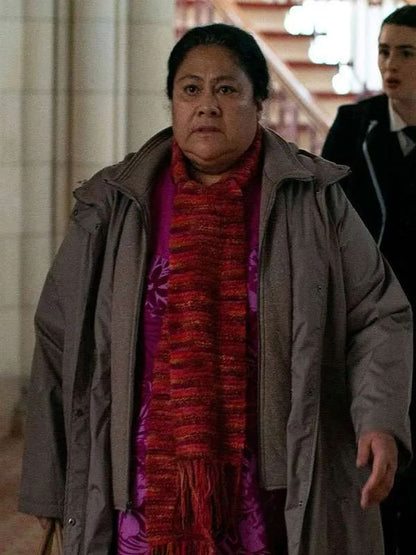 Tina Anapela Polataivao Gray Hooded Jacket