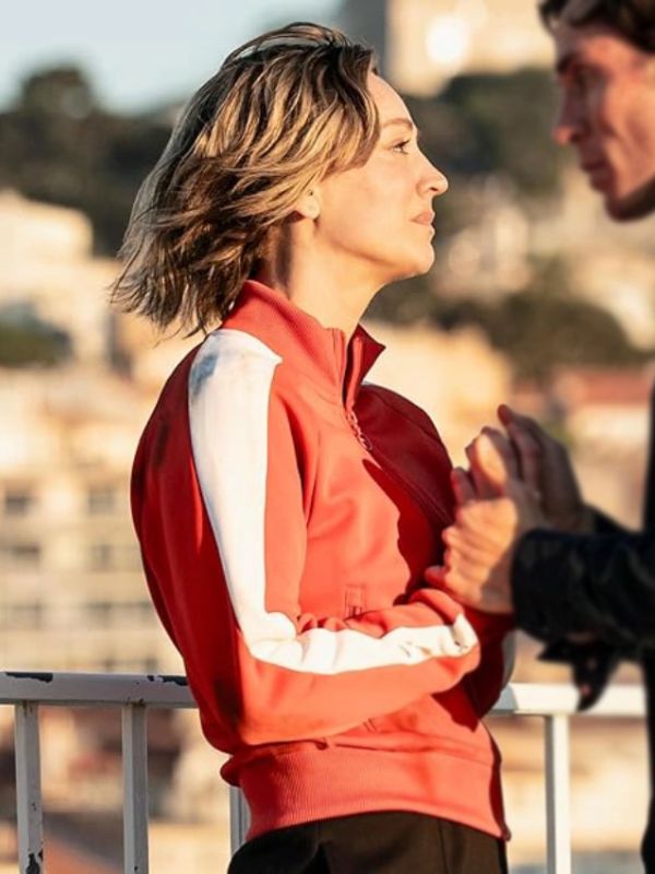 Vanished S01 Kaley Cuoco Red Track Jacket