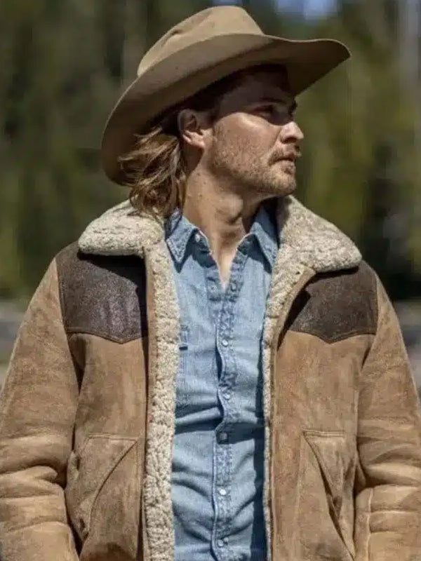 Yellowstone SO5 Luke Grimes Brown Suede Leather Jacket